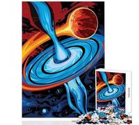 Puzzle da 1000 pezzi per adulti con illustrazione di buchi neri e pianeti decorazione per la casa giocattoli opere d'arte regalo per giochi educativi divertimento a casa attività dimensioni 50x75cm