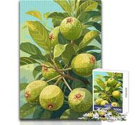 Puzzle da 1000 pezzi per adulti con illustrazione di un albero di guava, meraviglioso per le giornate di ozio, giocattolo affidabile con taglio aderente, dimensioni 50x75cm