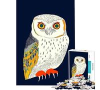 Puzzle da 1000 pezzi per adulti con illustrazione di un gufo gioco intellettuale gioco per famiglie adatto alle coppie ottimo regalo per gli amanti dei giochi (dimensioni 38x26cm)
