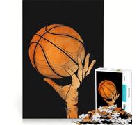 Puzzle da 1000 pezzi per adulti con illustrazione di una mano che gioca a basket, in stile pop art, decorazione da parete, interazione genitore-figlio, ideale come regalo 50x75cm