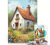 Puzzle da 1000 pezzi per adulti con illustrazioni di un cottage da sogno, gioco impossibile, passatempo ideale per le vacanze a casa, regalo per amici e familiari 50x75cm