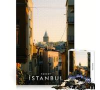 Puzzle da 1000 pezzi per adulti con immagine della città di Istanbul,ideale per stimolare la concentrazione,creare un'atmosfera piacevole e coinvolgente,perfetto come regalo di Natale (38x52cm)