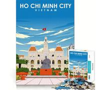 Puzzle da 1000 pezzi per adulti con immagine di Ho Chi Minh City,Vietnam,taglio premium,gioco stimolante per la mente,divertimento e decorazione natalizia (50x75cm)