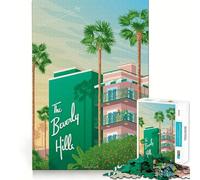 Puzzle da 1000 pezzi per adulti con immagine di Los Angeles,California,taglio premium,gioco stimolante per la mente,divertimento e decorazioni natalizie (50x75cm)