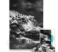 Puzzle da 1000 pezzi per adulti con immagine di un coccodrillo, giocattolo educativo, divertente e spiritoso, ideale per rafforzare il legame di coppia 50x75cm