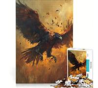 Puzzle da 1000 pezzi per adulti con immagine di un'aquila in volo, gioco interattivo, attività per tutta la famiglia, ideale come regalo per tutta la famiglia 38x26cm