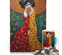 Puzzle da 1000 pezzi per adulti con immagini di Gustav Klimt e Tim Burton, gioco rilassante, attività per genitori e figli, regalo di compleanno, regalo di viaggio 38x26cm