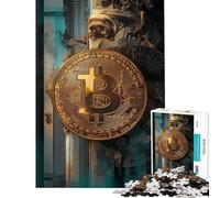 Puzzle da 1000 pezzi per adulti con immagini di rovine antiche e Bitcoin Gioco rompicapo per adulti che stimola la memoria Ideale come regalo (dimensioni 38x26cm)