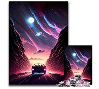 Puzzle da 1000 pezzi per adulti con incontro con gli UFO, puzzle in legno per adulti e adolescenti, serata di giochi in famiglia, idea regalo stimolante per il cervello, 50x75cm/19,68x29,52 pollici
