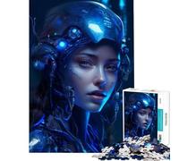 Puzzle da 1000 pezzi per adulti con intelligenza artificiale e una bellissima ragazza Un gioco avvincente per coltivare la pazienza rilassarsi e migliorare la memoria Un'ottima idea regalo (75x50cm)