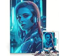 Puzzle da 1000 pezzi per adulti con intelligenza artificiale raffigurante una bellissima ragazza, gioco per famiglie, allena la mente e la manualità, ideale come regalo per tutta la famiglia 50x75cm