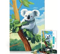 Puzzle da 1000 pezzi per adulti con koala australiano,gioco di incastro preciso,gioco di concentrazione,regalo,divertimento facile,decorazione natalizia (50x75cm)