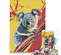 Puzzle da 1000 pezzi per adulti con koala su un ramo gioco rilassante decorazione per la casa ideale come regalo per tutta la famiglia 38x52cm