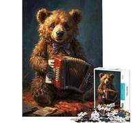 Puzzle da 1000 pezzi per adulti con la canzone "A Loved Bear Song" giocattoli educativi regalo di compleanno per donne (dimensioni 75x50cm)