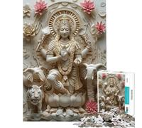 Puzzle da 1000 pezzi per adulti con la dea indù Parvati gioco per famiglie regalo di compleanno unico per Natale e compleanno (dimensioni 38x52cm)