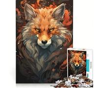 Puzzle da 1000 pezzi per adulti con la faccia di Mr Fantastic Fox gioco rilassante interazione genitore-figlio regalo di compleanno regalo di viaggio 38x52cm