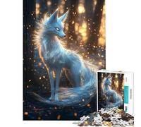 Puzzle da 1000 pezzi per adulti con la mistica volpe bianca gioco educativo per tutta la famiglia ideale come sfida o regalo di compleanno (dimensioni 38x52cm)