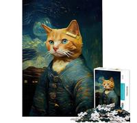Puzzle da 1000 pezzi per adulti con la Musa baffuta di Van Gogh Gioco rilassante per adulti ideale per migliorare la memoria perfetto per compleanni (dimensioni 38x26cm)