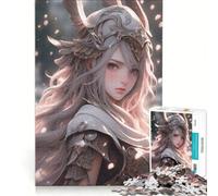 Puzzle da 1000 pezzi per adulti con la simpatica Valchiria, gioco interattivo, decorazione da parete, adatto per la decorazione della scrivania 38x26cm