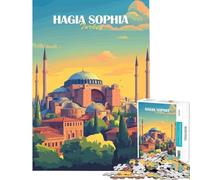 Puzzle da 1000 pezzi per adulti con la statua di Santa Sofia a Istanbul Un gioco avvincente che stimola la pazienza rilassa e migliora la memoria Un'ottima idea regalo (dimensioni 38x52cm)