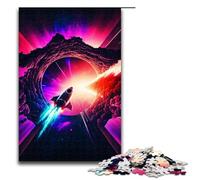 Puzzle da 1000 pezzi per adulti con la storia dell'astronave divertente gioco per famiglie antistress sfida difficile 75x50 cm