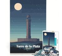 Puzzle da 1000 pezzi per adulti con la Torre de la Plata Spagna giochi educativi attività divertenti da fare in casa lista dei desideri con Babbo Natale 50x75cm