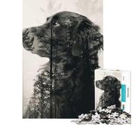 Puzzle da 1000 pezzi per adulti con Labrador a doppia esposizione difficile e stimolante migliora la memoria antistress adatto a partire dai 14 anni (38x26cm)