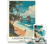 Puzzle da 1000 pezzi per adulti con Laguna Beach, California, gioco per famiglie, decorazione per la casa, adatto per la scrivania 38x52cm