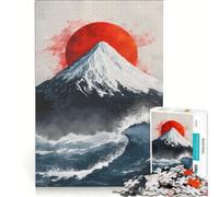 Puzzle da 1000 pezzi per adulti con le Onde del Fuji gioco pratico per migliorare la memoria ideale come regalo per tutta la famiglia 50x75cm