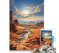 Puzzle da 1000 pezzi per adulti con le suggestive dune di Dubai Un gioco rilassante che allena mente e mani compleanno e Natale 38x52cm