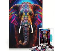 Puzzle da 1000 pezzi per adulti con l'elefante di Borderlands, gioco pratico, decorazione per la casa, compleanno e Natale 38x52cm