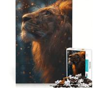 Puzzle da 1000 pezzi per adulti con leone e scintille giochi per tutta la famiglia passatempo ideale per le vacanze a casa compleanno e Natale 50x75cm