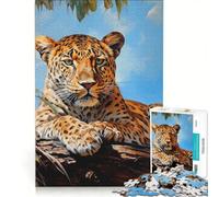 Puzzle da 1000 pezzi per adulti con leopardo gioco divertente interazione genitore-figlio ogni pezzo è unico 50x75cm