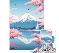 Puzzle da 1000 pezzi per adulti con l'iconica vetta del Monte Fuji un gioco rompicapo che crea dipendenza e aiuta a coltivare la pazienza Regalo divertente per donne (dimensioni 38x26cm)