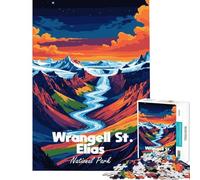 Puzzle da 1000 pezzi per adulti con l'immagine del Parco Nazionale di Wrangell-St Elias ideale per compleanni e Natale Gioco rompicapo a tempo adatto a partire dai 14 anni (50x75cm)