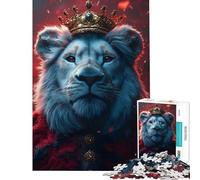 Puzzle da 1000 pezzi per adulti con l'immagine del Re Leone Un gioco pratico divertente e spiritoso perfetto come regalo di compleanno (Dimensioni: 38x26cm)