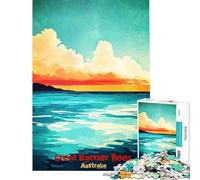 Puzzle da 1000 pezzi per adulti con l'immagine della Grande Barriera Corallina un'opera d'arte da appendere al muro ideale come regalo per tutta la famiglia (dimensioni 38x26cm)