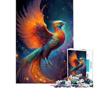 Puzzle da 1000 pezzi per adulti con l'immagine della mistica fenice gioco educativo e coinvolgente per coltivare la pazienza ideale come idea regalo o per decorare la casa (dimensioni 38x52cm)