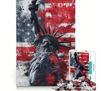 Puzzle da 1000 pezzi per adulti con l'immagine della Statua della Libertà gioco divertente analisi e logica adatto come decorazione da scrivania 50x75cm