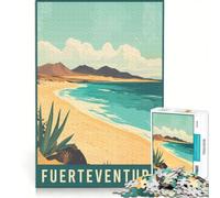 Puzzle da 1000 pezzi per adulti con l'immagine di Fuerteventura in Spagna, gioco per famiglie, assemblaggio di figure, compleanno e Natale 50x75cm