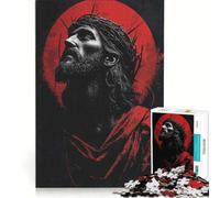 Puzzle da 1000 pezzi per adulti con l'immagine di Gesù Cristo gioco educativo migliora la memoria compleanno e Natale 38x52cm