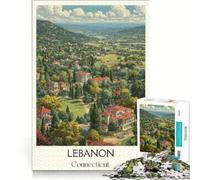 Puzzle da 1000 pezzi per adulti con l'immagine di Lebanon, Connecticut, ideale per giochi divertenti e attività interattive genitore-figlio Ogni pezzo è unico 38x26cm