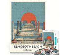 Puzzle da 1000 pezzi per adulti con l'immagine di Rehoboth Beach, gioco pratico che allena mente e mani, ogni pezzo è unico 50x75cm