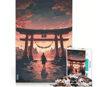 Puzzle da 1000 pezzi per adulti con l'incredibile portale Torii giapponese, giocattolo educativo, difficile e stimolante, ideale come elemento della lista dei desideri con Babbo Natale 50x75cm