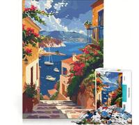 Puzzle da 1000 pezzi per adulti con l'isola greca di Creta, gioco rilassante, interazione genitore-figlio, regalo di compleanno, regalo di viaggio 50x75cm