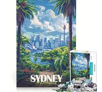 Puzzle da 1000 pezzi per adulti con lo skyline di Sydney un gioco impossibile che stimola la mente e favorisce il relax Adatto come decorazione da scrivania 38x26cm