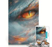 Puzzle da 1000 pezzi per adulti con l'occhio del drago, gioco rompicapo, decorazione perfetta, compleanno e Natale 38x52cm