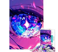 Puzzle da 1000 pezzi per adulti con l'occhio di una ragazza anime ideale per compleanni e Natale Gioco educativo impegnativo per ragazzi dai 14 anni in su (50x75cm)