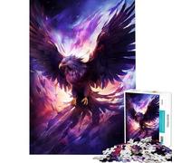 Puzzle da 1000 pezzi per adulti con l'uccello mistico Fenice gioco educativo e stimolante ideale per la casa come decorazione artistica o regalo di Babbo Natale segreto (dimensioni 50x75cm)