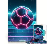 Puzzle da 1000 pezzi per adulti,con luci al neon,gioco di incastro preciso,gioco di concentrazione,regalo,divertimento facile,decorazione artistica natalizia (50x75cm)